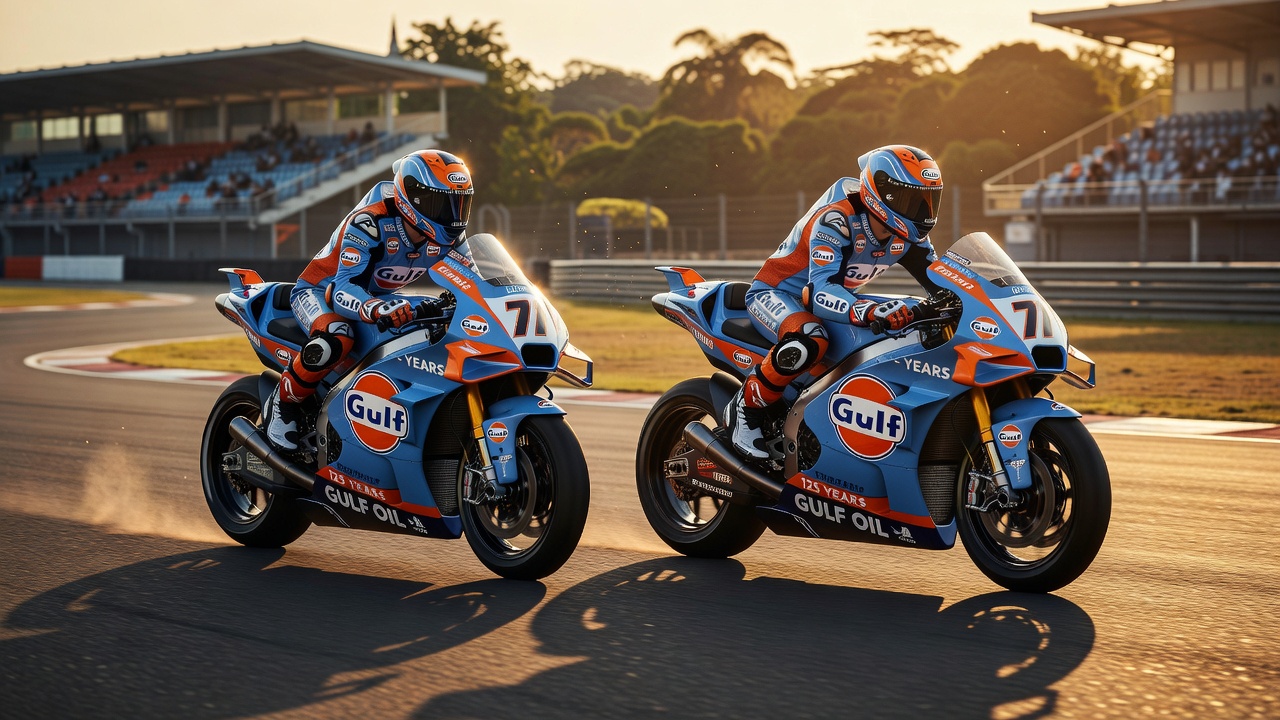 Gulf Oil Homenageia GT40 em Nova Pintura da Trackhouse na MotoGP