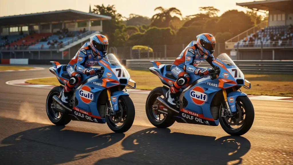 Gulf Oil Homenageia GT40 em Nova Pintura da Trackhouse na MotoGP